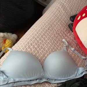 PINK Victoria's Secret Light Blue Bra